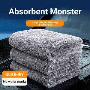 1/<span class=keywords><strong>2</strong></span> Piezas de Paño de Limpieza para Auto de Microfibra Súper Suave de 1600 GSM, Sin Encogimiento, Personalizado, de Doble Cara, 40*60/60*90cm, Toalla de Detallado - Product Image 5