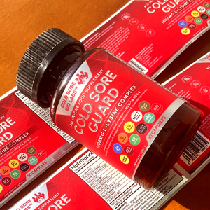 สติกเกอร์กาวกันน้ำเคลือบยูวีแบบกลับด้าน ปั๊มนูนลายฟอยล์สีเงินเงา สำหรับฉลากอาหารเสริมแบบกำหนดเอง สำหรับขวดผลิตภัณฑ์ดูแลสุขภาพ - Product Image 4