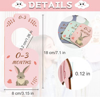Lot de 8 séparateurs de placard pour bébé, créatifs et décoratifs, pour trier les vêtements et décorer la chambre de bébé – Cadeau idéal pour nouveau-né – Vente chaude