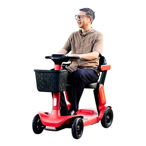 Scooter eléctrico plegable de 4 ruedas con Motor sin escobillas de 250W <span class=keywords><strong>para</strong></span> personas mayores, batería de iones de litio, ciclomotor eléctrico inteligente, rango de 40KM - Product Image 2