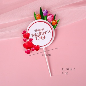 Adornos para Pastel del Día de la Madre, la Mejor Mamá del Mundo, Adorno Floral para Cupcakes, Regalo del Día de la Madre, Decoración para Pasteles de Cumpleaños y Postres - Product Image 3