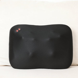 Electric Massage Pillow For Neck Waist Back Rechargeable Plug In Kneading Therapy Black 400X160X300mm - Product Image 1