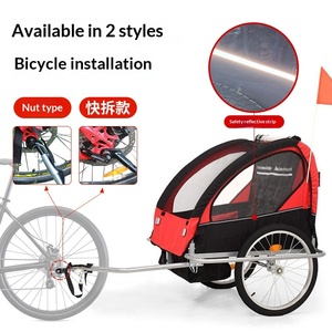 <span class=keywords><strong>Remolque</strong></span> de <span class=keywords><strong>Bicicleta</strong></span> Multifuncional para <span class=keywords><strong>Niños</strong></span>, Plegable, de Acero, con Doble Toldo, para Empujar con la Mano, para <span class=keywords><strong>Niños</strong></span> de 1 a 5 Años - Product Image 5