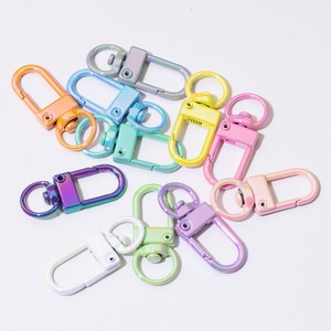 High Quality <strong>Swivel</strong> Snap Hooks <strong>Key</strong> <strong>Rings</strong> Metal Lanyard Keychain Hook Colorful Electroplated Lobster <strong>Clasps</strong> Alloy <strong>Key</strong> Chain <strong>Ring</strong> - Product Image 4
