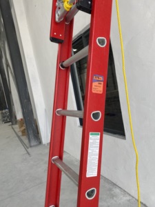 Échelle télescopique en fibre de verre <span class=keywords><strong>isolée</strong></span> certifiée EN131 35 kV, légère, non conductrice, en FRP, pour électricien - Product Image 6