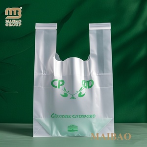 Bolsas de plástico biodegradables para la compra, embalaje para <span class=keywords><strong>ropa</strong></span> con diseño impreso personalizado, su propio logotipo - Product Image 1