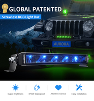 Barre lumineuse LED RGB AURORA, dernière génération, barres lumineuses LED tout-terrain, barre lumineuse LED 4x4 ATV UTV