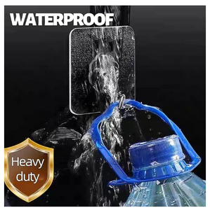 Strong Adhesive Non-Perforated Waterproof Enlarged Transparent Stainless Steel Bathroom Kitchen <strong>Wall</strong> <strong>Hook</strong> - Product Image 5