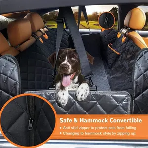 100% étanche <span class=keywords><strong>chien</strong></span> voiture hamac visuel maille fenêtre côté fermeture éclair Polyester Nylon siège de voiture couverture <span class=keywords><strong>pour</strong></span> siège arrière protection <span class=keywords><strong>chien</strong></span> voiture - Product Image 5