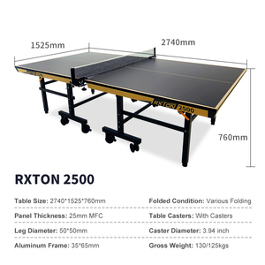 Loki Rxton 2500 Mesa de <span class=keywords><strong>ping</strong></span> <span class=keywords><strong>pong</strong></span> <span class=keywords><strong>plegable</strong></span> impermeable de aluminio Tamaño estándar 25mm MFC Mesa de tenis de mesa - Product Image 6