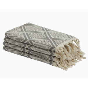 Lot de 4 petites serviettes de cuisine en éponge turque, Peshkir, Pestemal Farmhouse essuie-mains décoratifs New Style Quick dry Rustic - Product Image 5