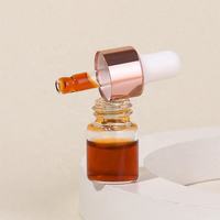 Mini flacon compte-gouttes en verre rose 1ml 2ml 3ml Contenant d'échantillon cosmétique Forme cylindrique Impression d'écran Flacon testeur d'huile essentielle