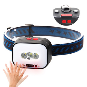 Headlamp Led Rechargeable 2000 Mmah Adjustable Headband With Red Light For Cycling Outdoor Use - Product Image 1