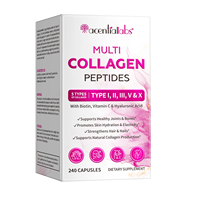 Acentiallabs Medicube Multi Collagen : Poudre de peptides de collagène pour la santé des articulations, favorise la santé de la peau, capsules de peptides de collagène hydrolysé