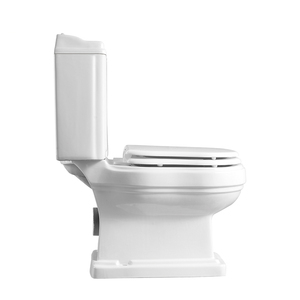 WC deux pièces en céramique à double chasse, à poser au sol, avec siphon en P et glaçure autonettoyante – Vente directe à chaud - Product Image 3