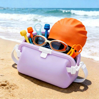 Sac de plage en silicone OEM ODM à marque privée, léger et portable, organisateur d'équipement d'activités estivales pour les vacances, fabriqué en Chine