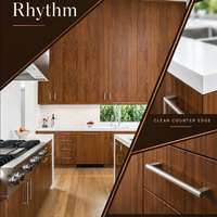 Meubles de cuisine contemporains en noyer : Service d'aménagement intégré tout-en-un, mobilier de cuisine modulaire pour designers