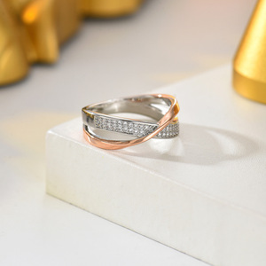 Anillo geométrico para mujer con micro pavé de circonitas, joyería para el dedo índice, regalo - Product Image 4