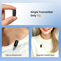 Système de microphone sans fil 2,4 GHz avec réduction intelligente du bruit, prix de gros direct usine, Type-C pour diffusion en direct et cours en ligne