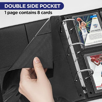 Paquete de 50 Fundas Protectoras para Tarjetas Coleccionables de 7.5x9.25 Pulgadas, con 4 Bolsillos, para Almacenamiento de Tarjetas Deportivas y de Juegos
