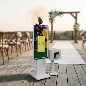 Borne photo interactive haut <span class=keywords><strong>de</strong></span> gamme avec écran tactile 21,5 et 32 pouces, miroir selfie professionnel - Product Image 1