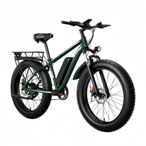 Vélo électrique tout-terrain pour adultes, 26 pouces, pneus larges, acier à haute teneur en carbone, 7 vitesses, 48V 15Ah 1000W, puissant, entrepôt américain - Product Image 1