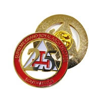 Vente en gros de badges maçonniques personnalisés en métal, badges maçonniques