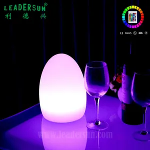 Беспроводной пульт дистанционного управления RGB источник света Светодиодная настольная лампа в форме яйца наружная или внутренняя