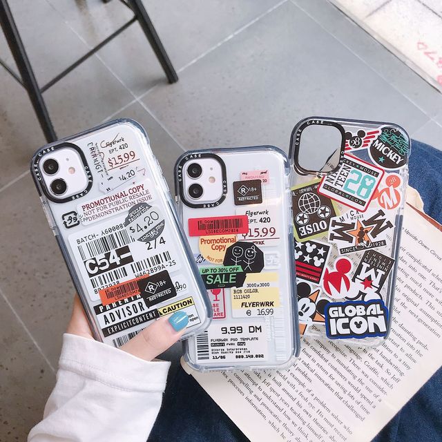 Honatop Design Fashion Shockproof Case for iPhone 13 12 11 Pro Max Soft Transparent TPU Back Cover