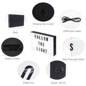 Nhà Máy A5 Kích thước điện ảnh <span class=keywords><strong>LED</strong></span> hộp Đèn Điện Ảnh <span class=keywords><strong>lightbox</strong></span> với chữ cái - Product Image 6