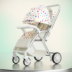 Cochecito de bebé bidireccional - ligero, con una vista impresionante. Adecuado para sentarse o acostarse. Cochecito de empuje manual para niños - Product Image 4