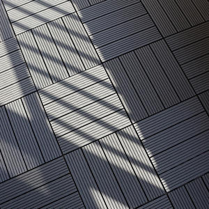 DIY WPC 300*300mm Azulejos <span class=keywords><strong>de</strong></span> jardín Diseño contemporáneo Peel Stick Decking Azulejos <span class=keywords><strong>de</strong></span> madera Hecho en China Azulejos <span class=keywords><strong>de</strong></span> plástico para exteriores - Product Image 6