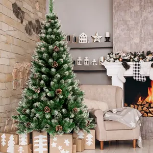 Premium 6 ft Pre-Decorated Christmas Tree Pop Up Christmas Tree kerstmis with Lights and Decorations Christmas Tree with Stand