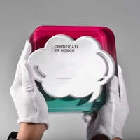 Trophée en cristal créatif en forme de nuage coloré, trophée commémoratif en cristal pour les employés exceptionnels
