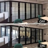 Film de verre intelligent Pdlc avec cadre en aluminium Pdlc en rouleau Télécommande Privacy Protect Magic Electric Smart Tint Film pour Windows