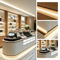 Étagères en verre sur mesure et présentoirs à cosmétiques éclairés par LED, idéaux pour tous les types de magasins de parfums et de cosmétiques spécialisés