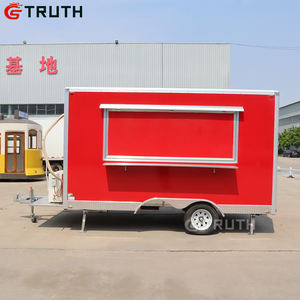 VÉRITÉ Cuisine mobile Équipements personnalisés hot dog fast food chariot <span class=keywords><strong>de</strong></span> remorque café-restaurant pizza remorque pour aliments frits - Product Image 5