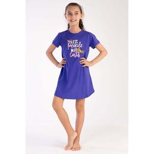 Túnica ovalada de manga corta para mujer, ropa de dormir con cuello para niñas (11-12/15-16) - Product Image 4