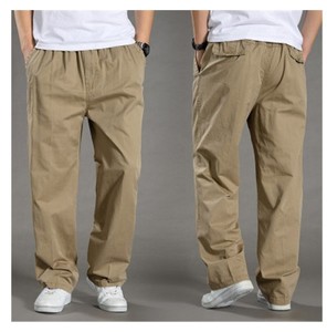 Pantalon cargo décontracté mince pour hommes Pantalon long à taille élastique pour hommes Pantalon extensible - Product Image 6