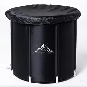 Round Inflatable Ice Tub For Recovery Folding Ice Bath Tub For Atheletes