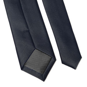 Corbata de Satén Lisa de 7 cm de Ancho para Hombre, 18 Colores en Stock, Calidad para Negocios y Bodas, Gravata Cravat <span class=keywords><strong>Negra</strong></span> con Etiqueta Privada - Product Image 3