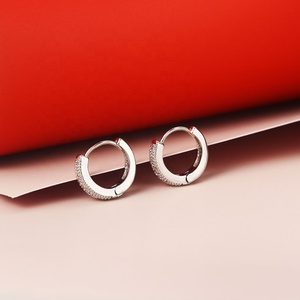 Online Party Fashion Jewellery Women Accessories Cubic Zirconia <strong>Small</strong> Circle Huggie <strong>Hoop</strong> <strong>Earrings</strong> - Product Image 5