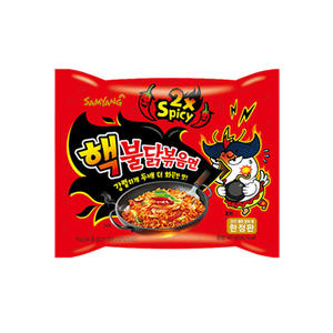 Fideos Instantáneos Sin Gluten y Bajos en Grasa, Sabor a Pollo Frito Picante, <span class=keywords><strong>Ramen</strong></span> Coreano Picante de 140g, Fabricación China - Product Image 2