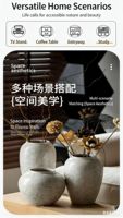 Vase à fleurs décoratif en céramique minimaliste moderne fait main de Jingdezhen pour la maison, le salon, le bureau ou l'entrée