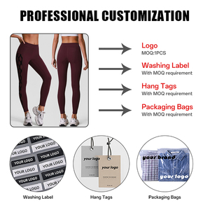 Pantalon de yoga taille haute pour femme, sans ligne gênante, pour la course, le cyclisme, le Pilates, le fitness, legging de sport moulant - Product Image 3