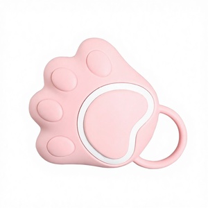 Yellow Eco-Friendly Silicone <b>Pet</b> Bath Massage <b>Brush</b> for Dogs Bathroom Use Modern Style Oval Shape with Texture Surface - Product Image 3