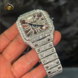 Reloj Bling para Hombre, Estilo Hip Hop, de la Mejor Calidad, con Diamantes de Laboratorio, 41 mm, con Diamantes VVS1 Cultivados en Laboratorio - Product Image 2