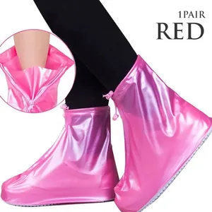 Couvre-chaussures imperméables de qualité, protections épaisses pour chaussures, bottes de pluie en PVC antidérapantes, couvre-chaussures de pluie pour adultes et enfants, chaussures imperméables - Product Image 6