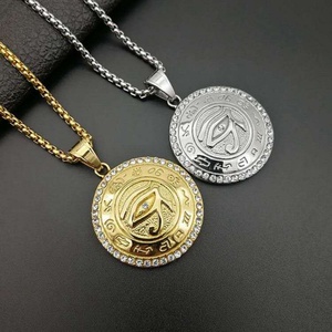 Collar Ojo de Horus de Acero Inoxidable, 10 Años de Experiencia de Fábrica, Collar Moderno Personalizado en Oro para Mujer, Colgante con Cadena de Eslabones - Product Image 2