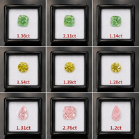 Laboratuvarda Yetiştirilmiş Elmas Beyaz Fantazi Pembe Fantazi Sarı Fantazi Canlı Mavi DEF 1-3-10 karat Gevşek Laboratuvarda Üretilmiş Elmas IGI Sertifikalı